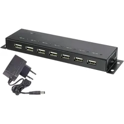 renkforce 7 Port USB 2.0 Hub Metall
