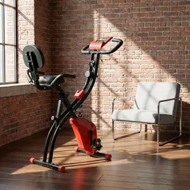 Homcom Heimtrainer mit LCD Display rot