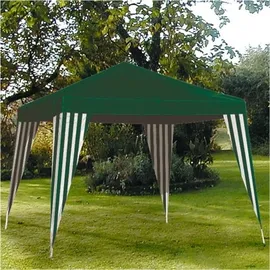 Buri Gartenpavillon 3 x 3 m Grün/Weiß