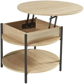 [en.casa] Kandas Beige Eiche 70 x 49 cm
