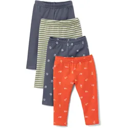 Tchibo - 4 Baby-und-Kleinkinder-Leggings - Baby - Gr. 74/80 - weiß/print