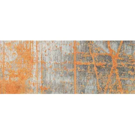 Wash+Dry Rustic 80 x 200 cm grau/orange