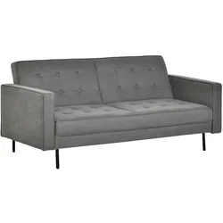 HOMCOM Schlafsofa Baumwollstoff, Eukalyptus, MDF, Schaumstoff