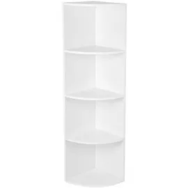 VASAGLE Eckregal 30 x 30 x 129,5 cm Weiß