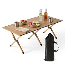 Relaxdays Campingtisch Klappbar Holzoptik Braun