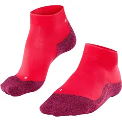 Laufsocken FALKE "RU4 Light Performance Short", Damen, Gr. 37-38, rosa (rose), Materialmix, normal, Socken, leichte Laufsocke mit mittlerer Polsterung, schnelltrocknend