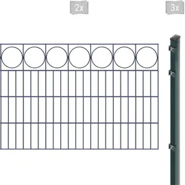 Arvotec Doppelstabmattenzaun 4 m x 80 cm Grau/Kunststoff