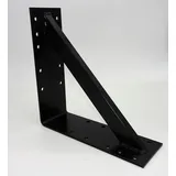 Dynamic24 Stahl Winkel 300x300x100mm schwarz verstärkt Schwerlast Träger Schienenkonsole