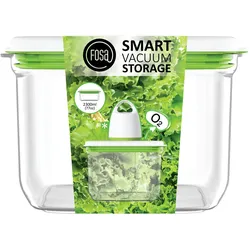 FOSA BARCELONA BEHÄLTER L 2.300ML – BC10060 - Smarte Vakuum-Lebensmittelaufbewahrung – Eckiger Vakuum-Aufbewahrungsbehälter 2.300ML
