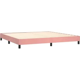 vidaXL Boxspringbett 200 x 200 cm Rosa