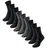 SCHIESSER Uncover 9 Paar Socken Schwarz 39-42
