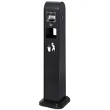 Showdown Displays Showdown Mülleimer Mit Aschenbecher Außen - Silber