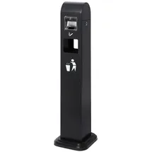 Showdown Displays Showdown Mülleimer Mit Aschenbecher Außen - Silber