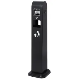 Showdown Displays Showdown Mülleimer Mit Aschenbecher Außen - Silber