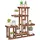 unho Pflanzenregal Blumentreppe 60 x 11,5 x 61,5 cm Braun