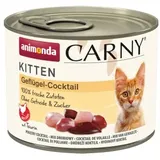 animonda Carny Nassfutter Katze Kitten Geflügel Cocktail 24x200 g