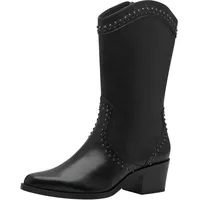 TAMARIS Damen Absatzstiefelette bequem; BLACK, EU 39