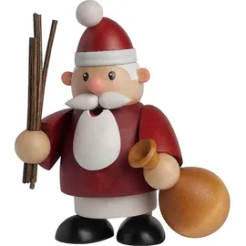 KWO Kunstgewerbe-Werkstätten Olbernhau GmbH Räuchermann Weihnachtsmann mini 10 cm mehrfarbig