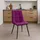 CLP Esszimmerstuhl Antibes Polyester lila 4er Set