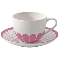 Villeroy & Boch Cappuccinotasse mit Untertasse 0,3 l Pink