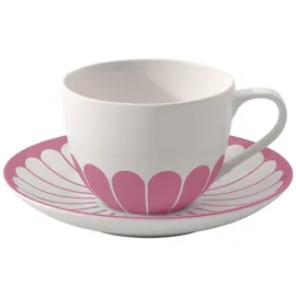 Villeroy & Boch Cappuccinotasse mit Untertasse 0,3 l Pink