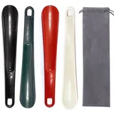 SWYSGS Schuhlöffel, Kunststoff-Schuhlöffel, 25cm, glatte Oberfläche, mit Löchern zum Aufhängen,einfach zu tragen.Geeignet für Männer, Frauen,Kinder und Senioren(4 Stück)