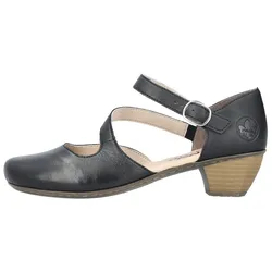Pumps RIEKER, Damen, Gr. 42, schwarz, Synthetik, Leder, festlich, Schuhe, Abendschuh, Festtagsschuh,Trichterabsatz, gepolsterte Innensohle