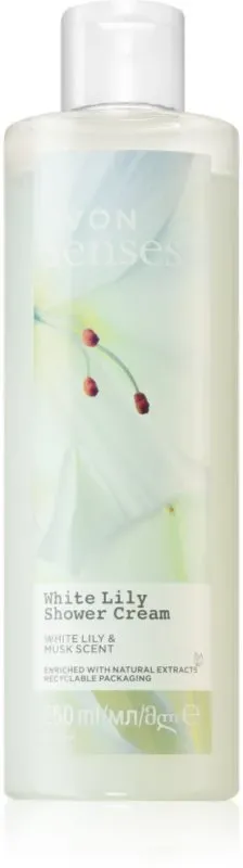 Avon Senses White Lily & Musk anregende Duschcreme 250 ml