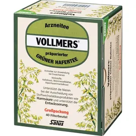 SALUS Vollmers präparierter grüner Hafertee Teebeutel 40 x 1,5 g