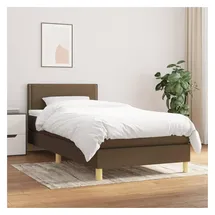 vidaXL Boxspringbett 100 x 200 cm H1 Braun
