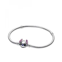 Pandora Schlangen-Gliederarmband Disney Stitch aus Sterling Silber 593738C01-21 Größe 21 cm