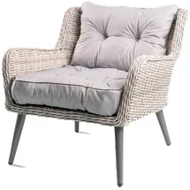 TexDeko Gartenpolster 60 x 60 x 12 cm grau 2-tlg.