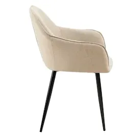 CLP 2er Set Esszimmerstühle Boise Stoff taupe