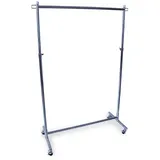 GERSO Kleiderwagen 100x50x189 silber