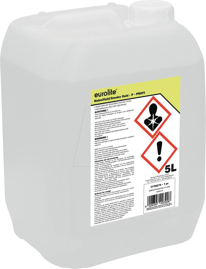 EURO 51704210 - Smoke Fluid -P- Profi, 5l Nebelfluid