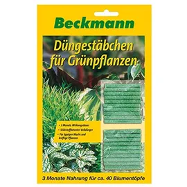BECKMANN Düngestäbchen für Grünpflanzen 40 Stück