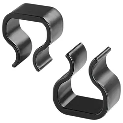 Outdoor Befestigungsclips 2er Set Schwarz
