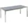 Beliani Gartentisch 180 x 90 x 76 cm Schwarz/Silber