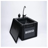 BOXIO Wash, mobiles Waschbecken, eckig, schwarz