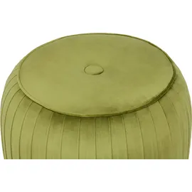 Kayoom Hocker Lilje Polyester 43 x 42 x 43 cm Grün