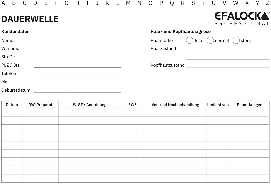 Efalock Karteikarten 50 Stück Pro Packung