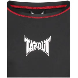 TapouT Bedrock Langarm-T-Shirt Schwarz/Weiß/Rot XL