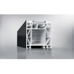 Meeth Verbreiterungsprofil, Kunststoff (PVC) - silberfarben