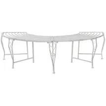 vidaXL Baumbank 160 x 80 x 44 cm Antik Weiß