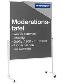 Magnetoplan Moderationstafel 120 x 150 cm Grau