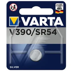 Varta Batterie Silberoxid-Knopfzelle 390 Einzelhandel (10 Stück) 00390101111