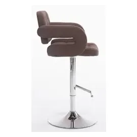 CLP 2er Set Barhocker Dublin Stoff braun