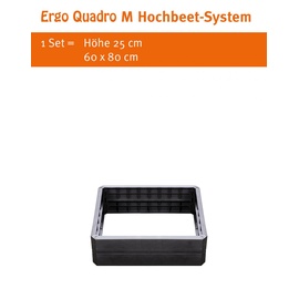 GARANTIA Ergo Quadro M 60 x 80 x 25 cm grau