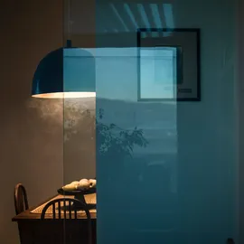 Foscarini Bump 1-flg. 38 cm blau Kunststoff
