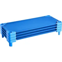 Vevor Stapelbares Kinderbett Schlafbett Blau 4-tlg. 130x57x15cm Kinder-Liege